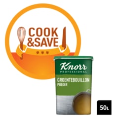 Cook & Save cadeau: Knorr Professional Bouillon de Légumes en Poudre 1 kg - 